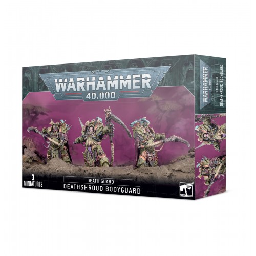 DEATH GUARD: DEATHSHROUD BODYGUARD DEATH GUARD: DEATHSHROUD BODYGUARD, Protect your lord with the silent, scythe-wielding elite of Nurgle